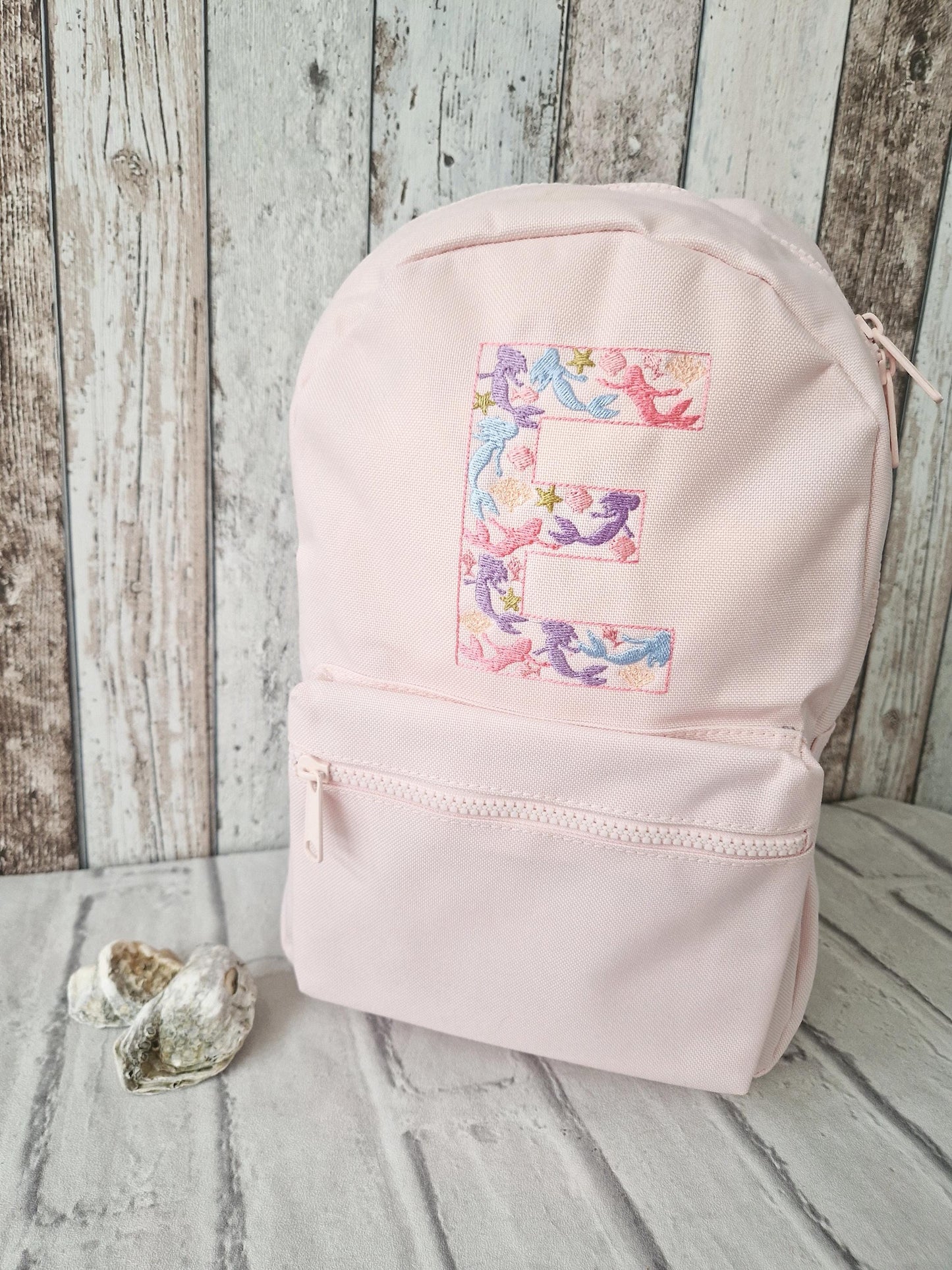 Mermaid Initial Backpack