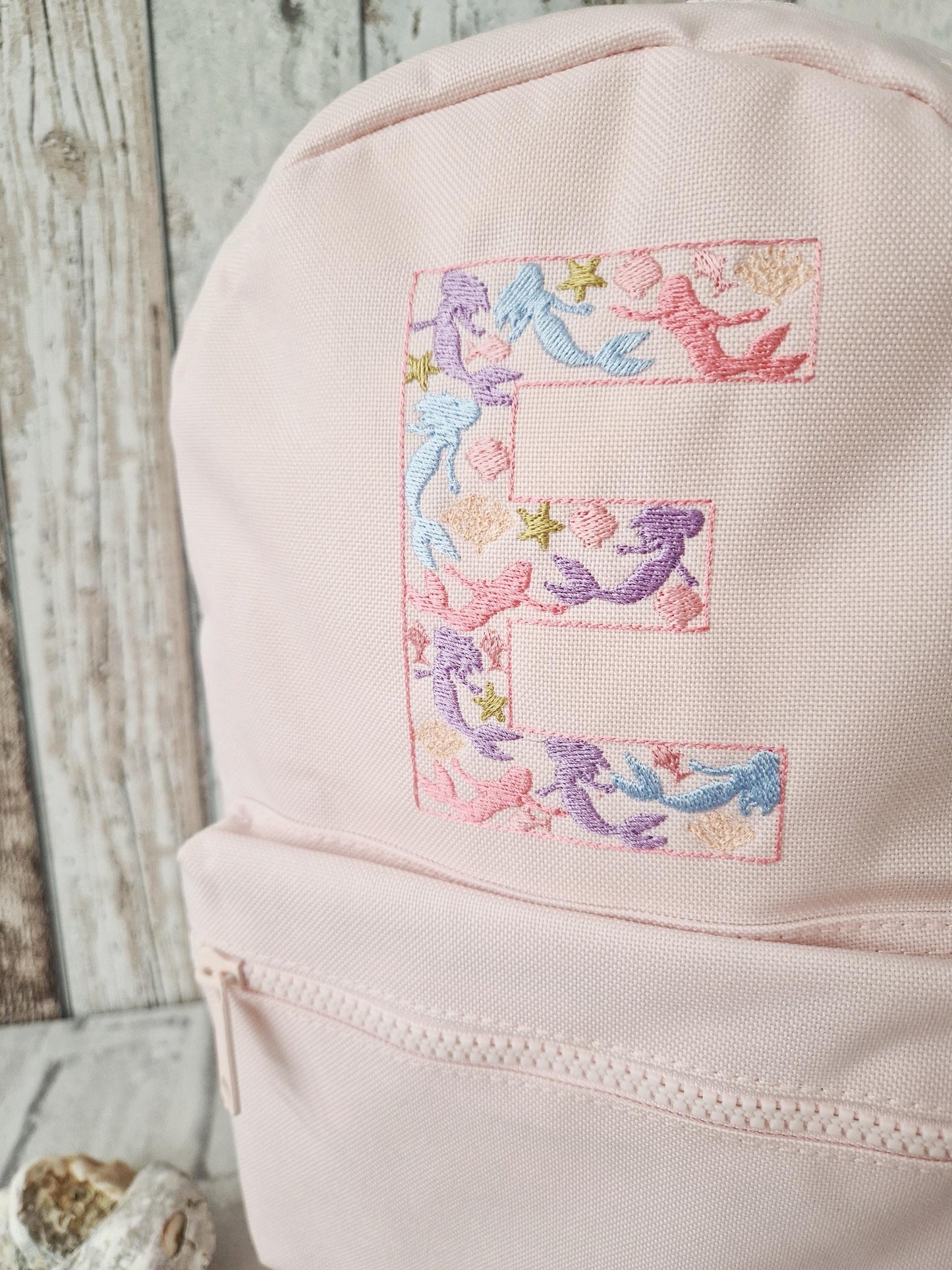 Mermaid Initial Backpack