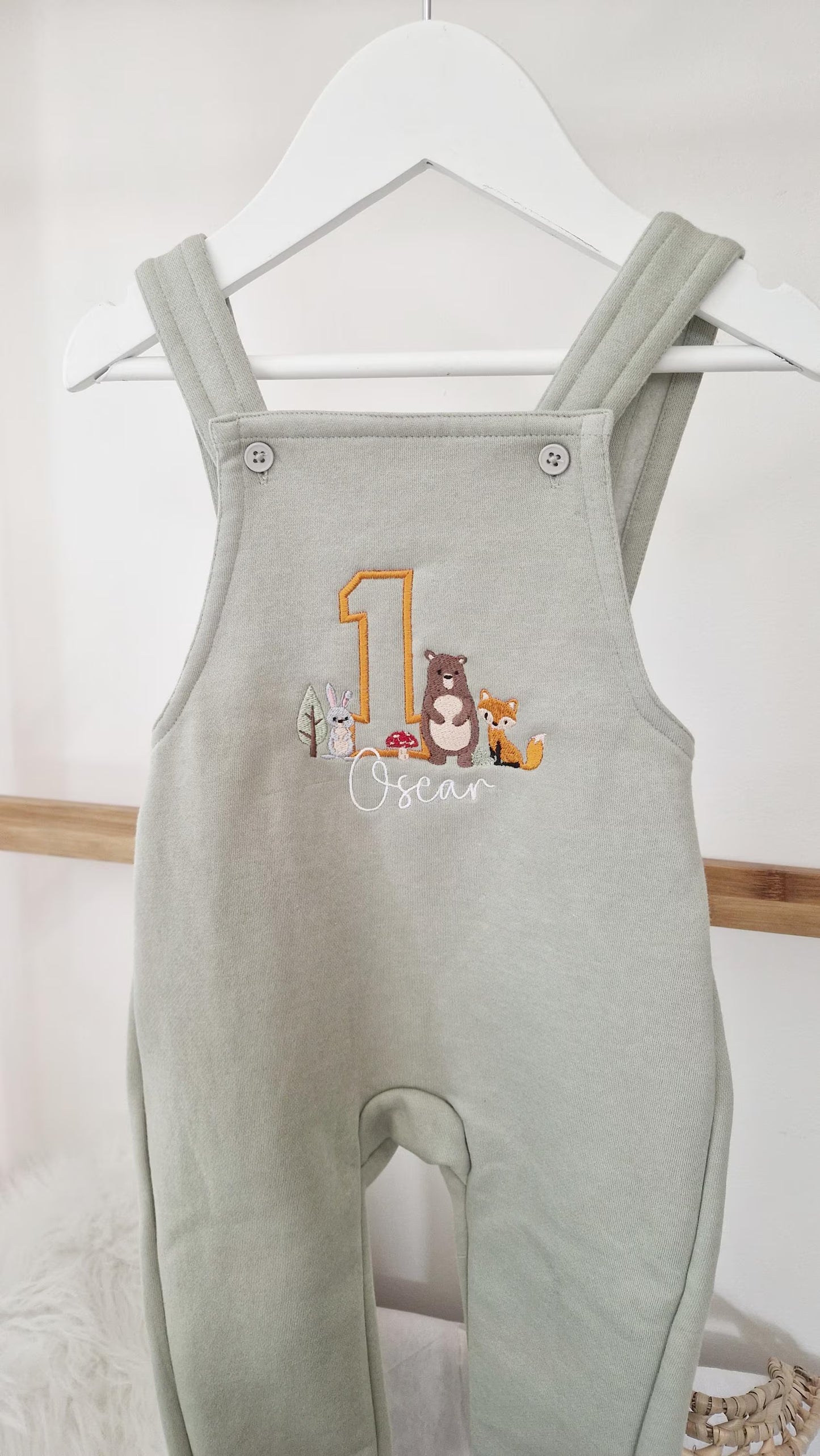 Personalised Woodland Dungaree