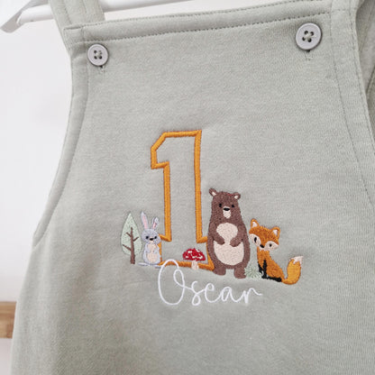 Personalised Woodland Dungaree