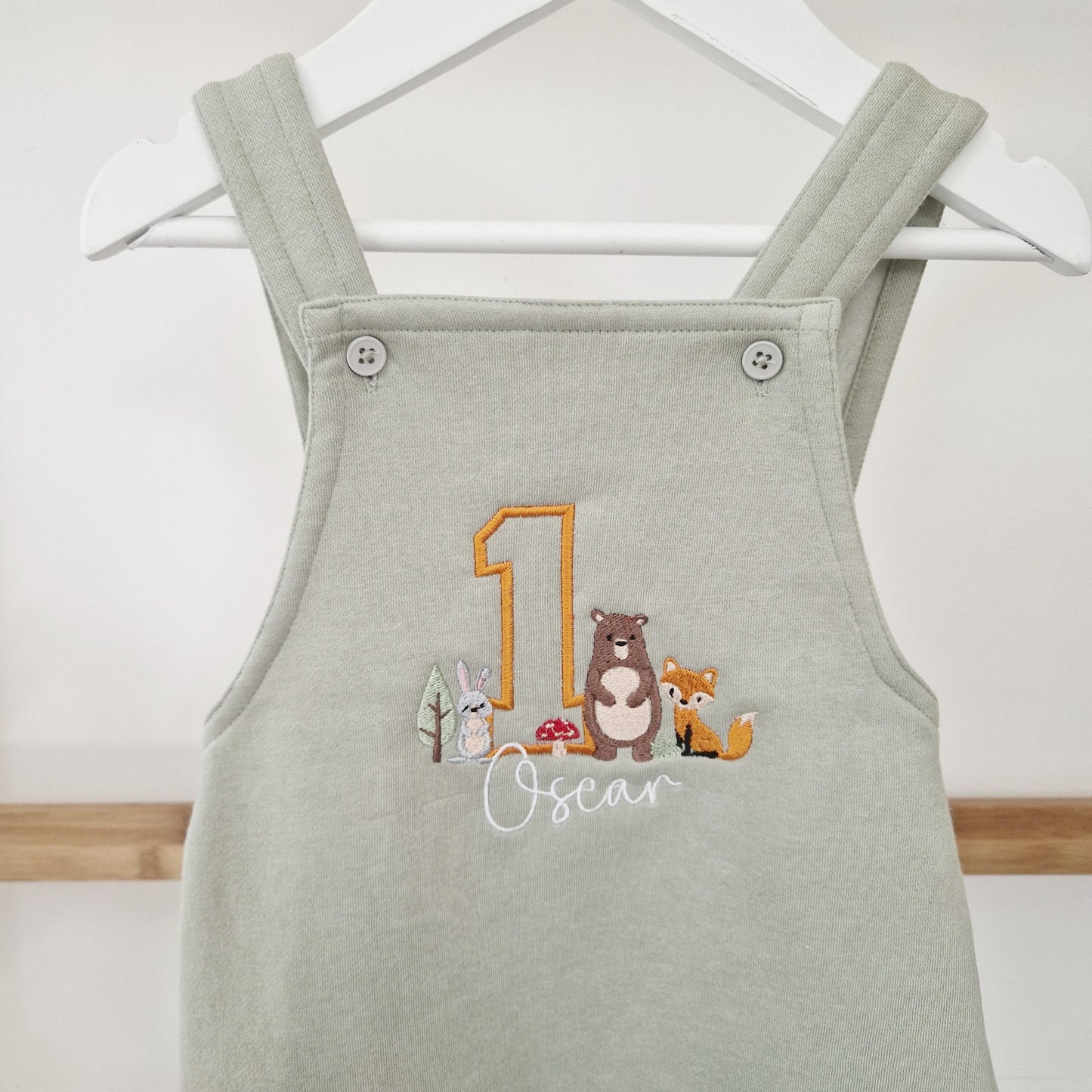 Personalised Woodland Dungaree