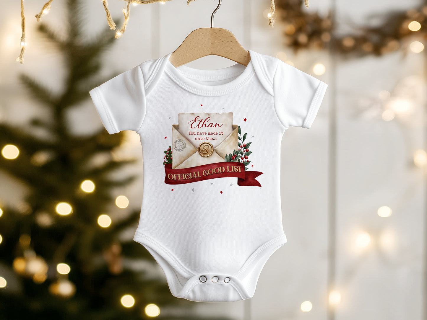 Official Good List Design - Personalised Baby Outfit