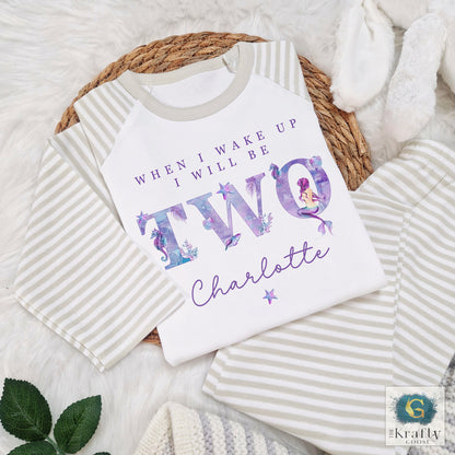 Personalised Birthday Pyjamas - Mermaid Design