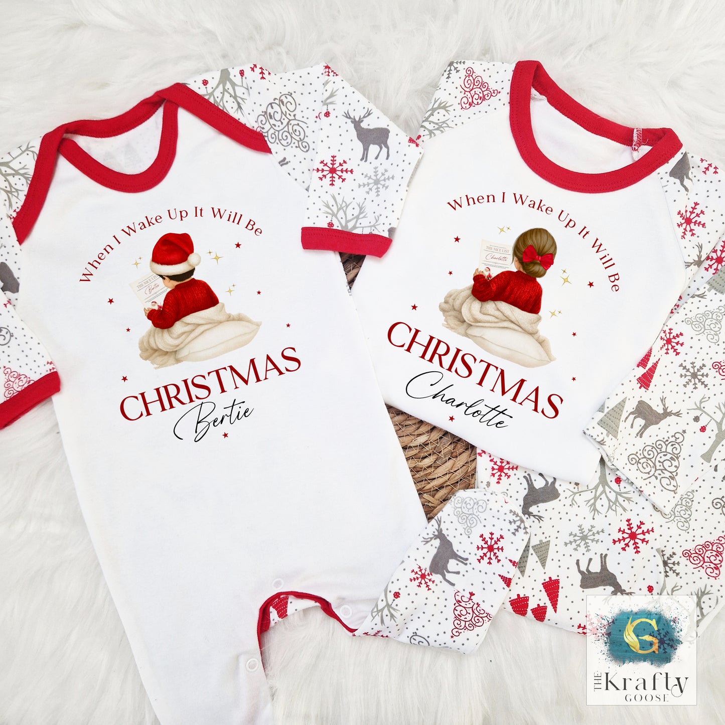 Nice List Pyjamas - Boy and Girl Characters