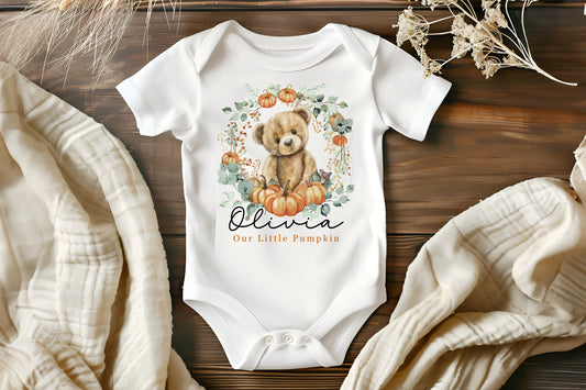 Our Little Pumpkin - Teddy Design