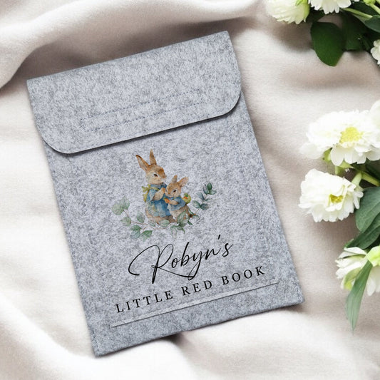 Bunny Rabbits Design - Little Red Book Holder