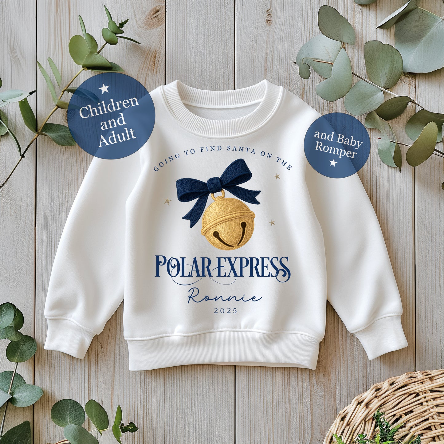 Polar Express Sweatshirt - Matching Family from Baby to Adult