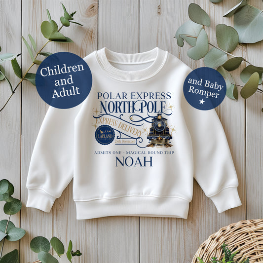Polar Express Sweatshirt - Matching Family from Baby to Adult