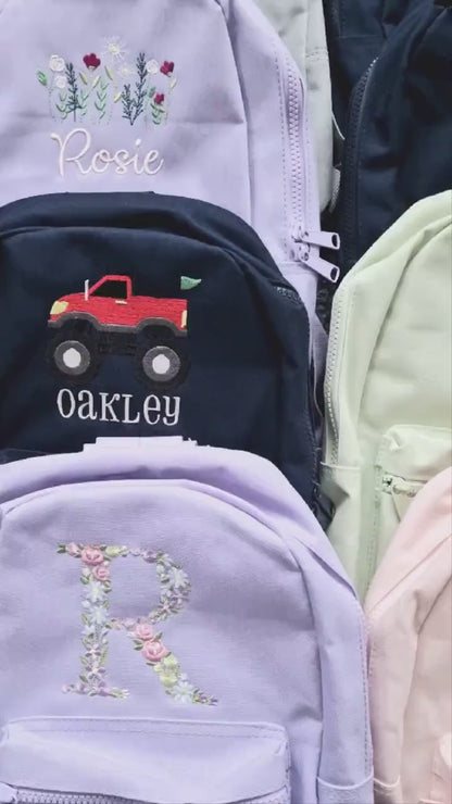 Mermaid Initial Backpack