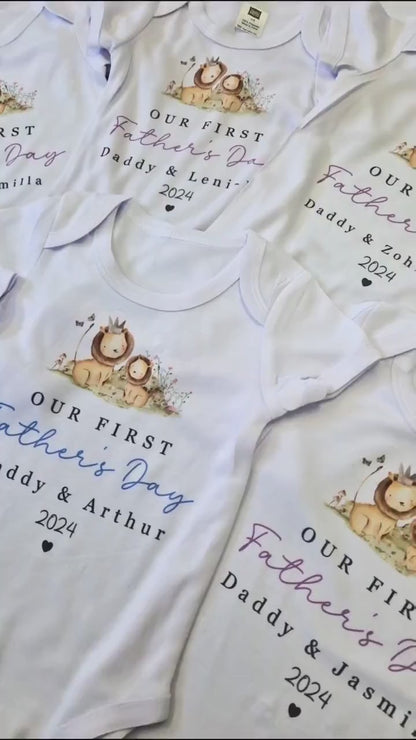 First Mother's Day Baby Vest - Elephants