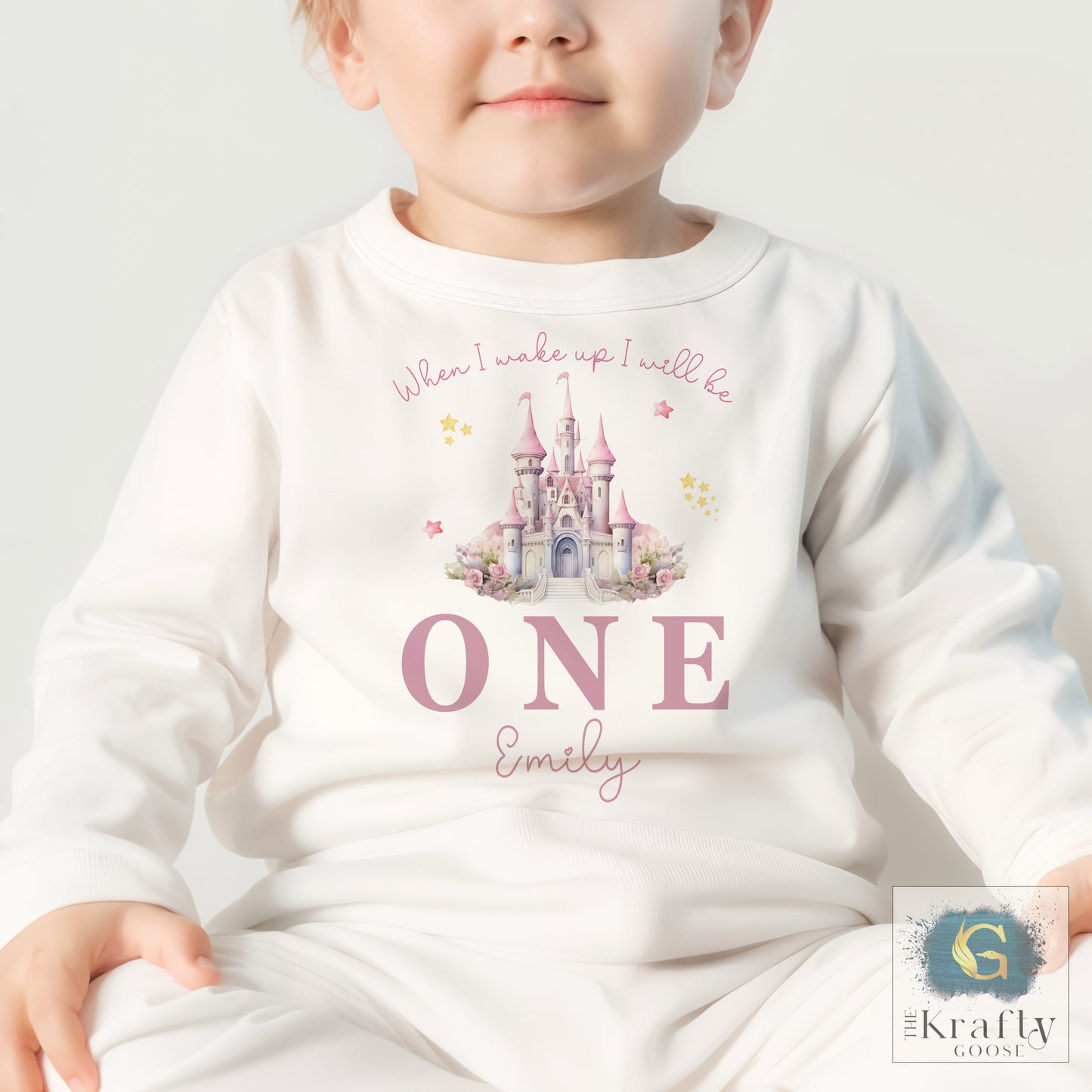 Personalised Birthday Pyjamas - Princess Castle Design