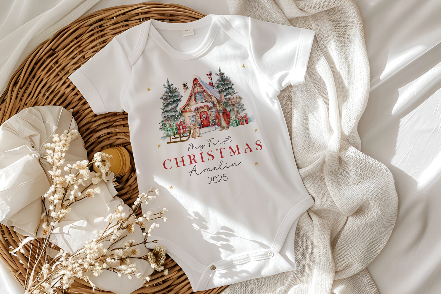 Christmas Bunny Design - My First Christmas