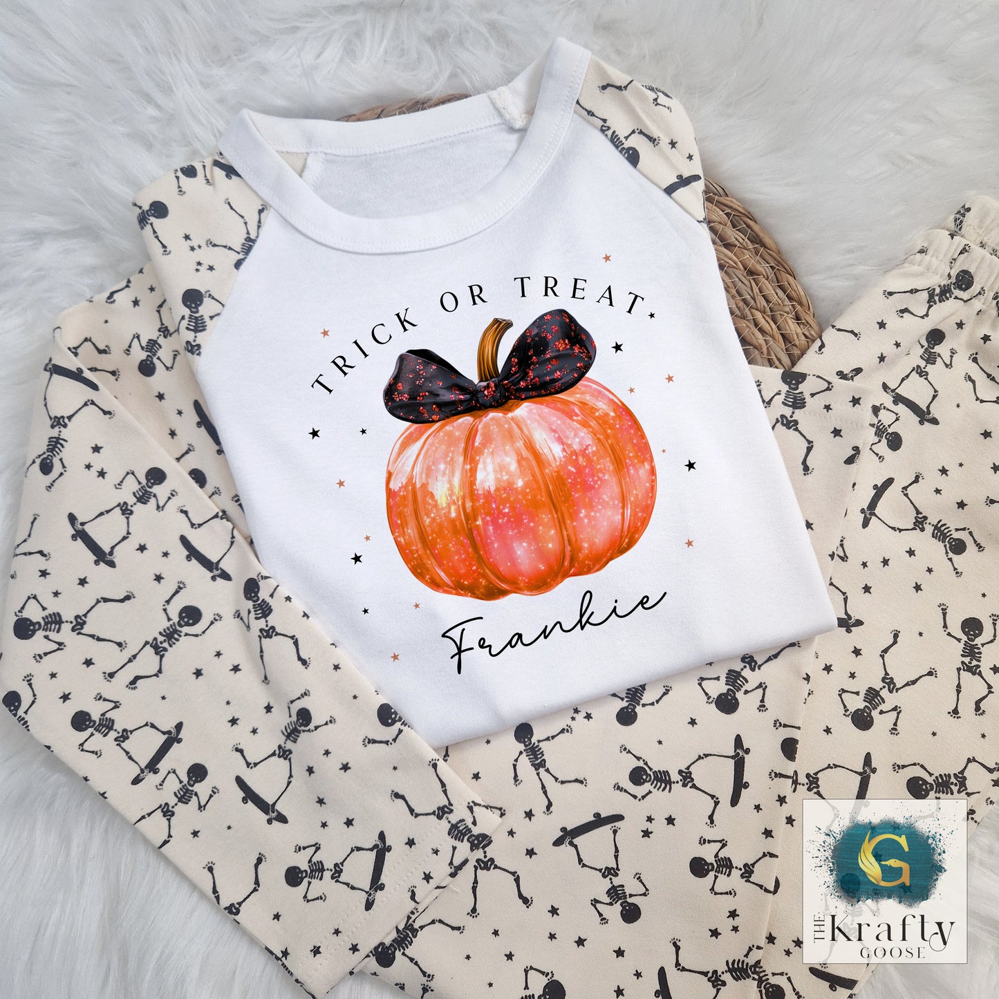 Pumpkin with Bow Pyjamas