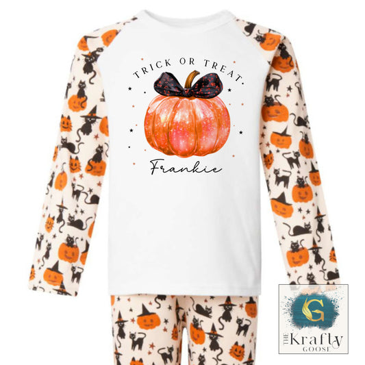 Pumpkin with Bow Pyjamas