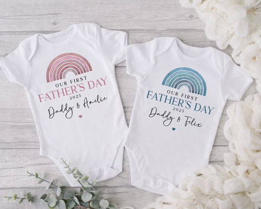 First Father's Day - Rainbow Design