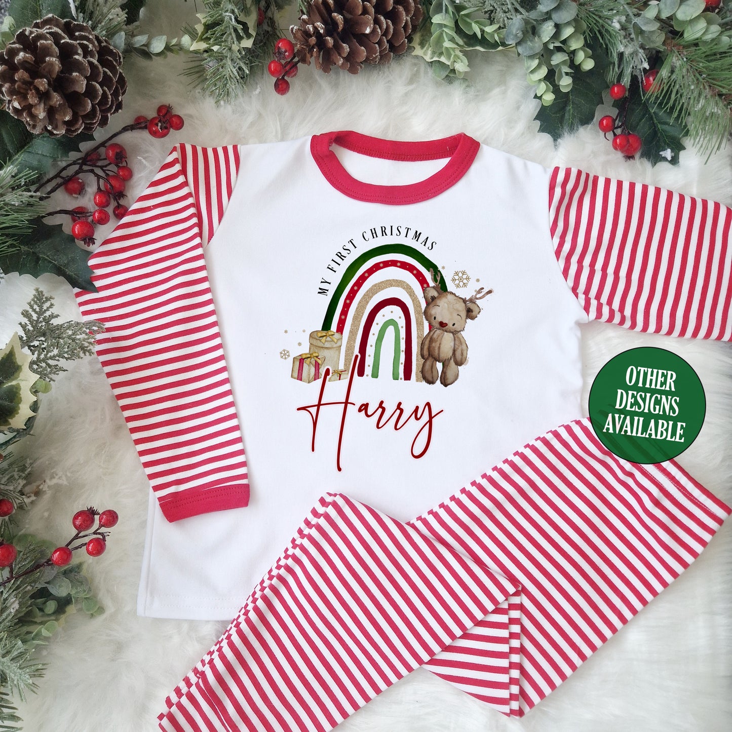 Reindeer Rainbow First Christmas Pyjamas