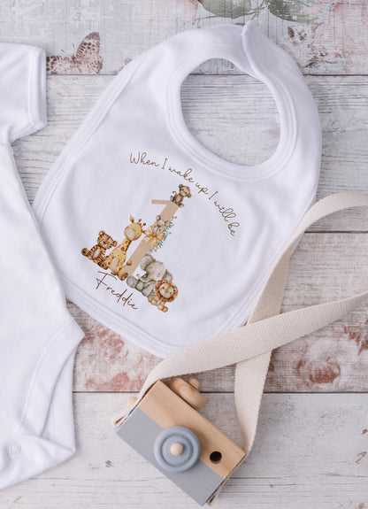 When I Wake Up - First Birthday Outfit - Jungle Safari