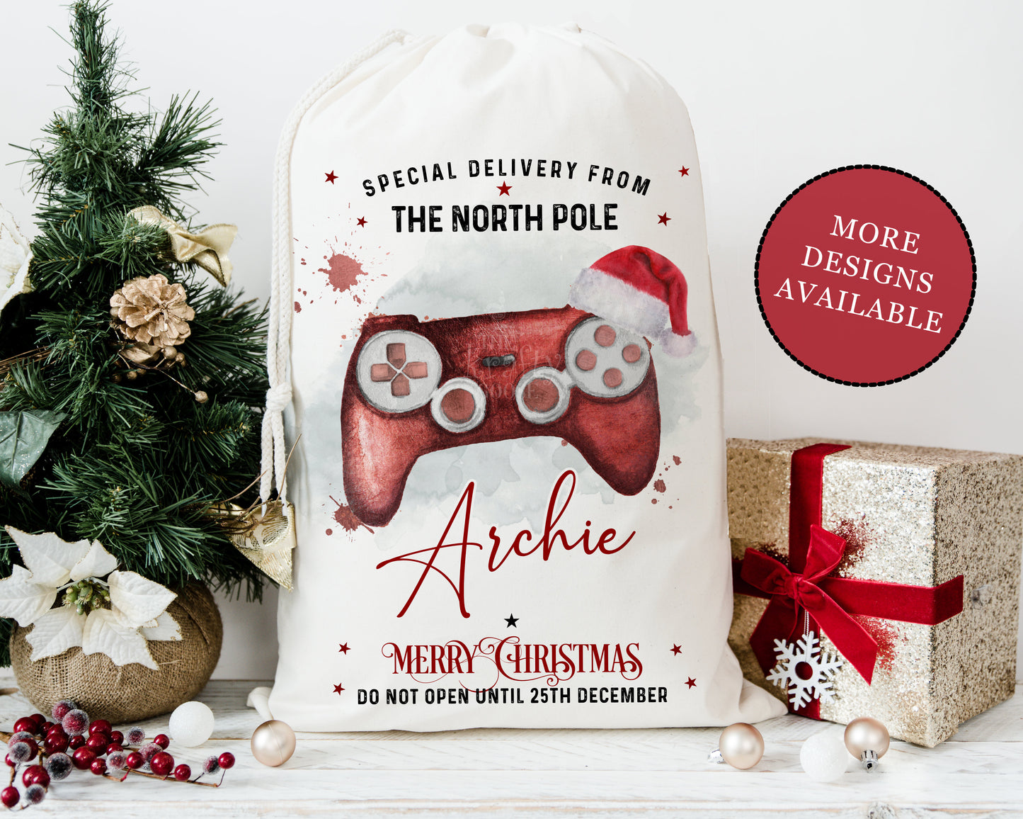 LARGE Personalised Santa Sack