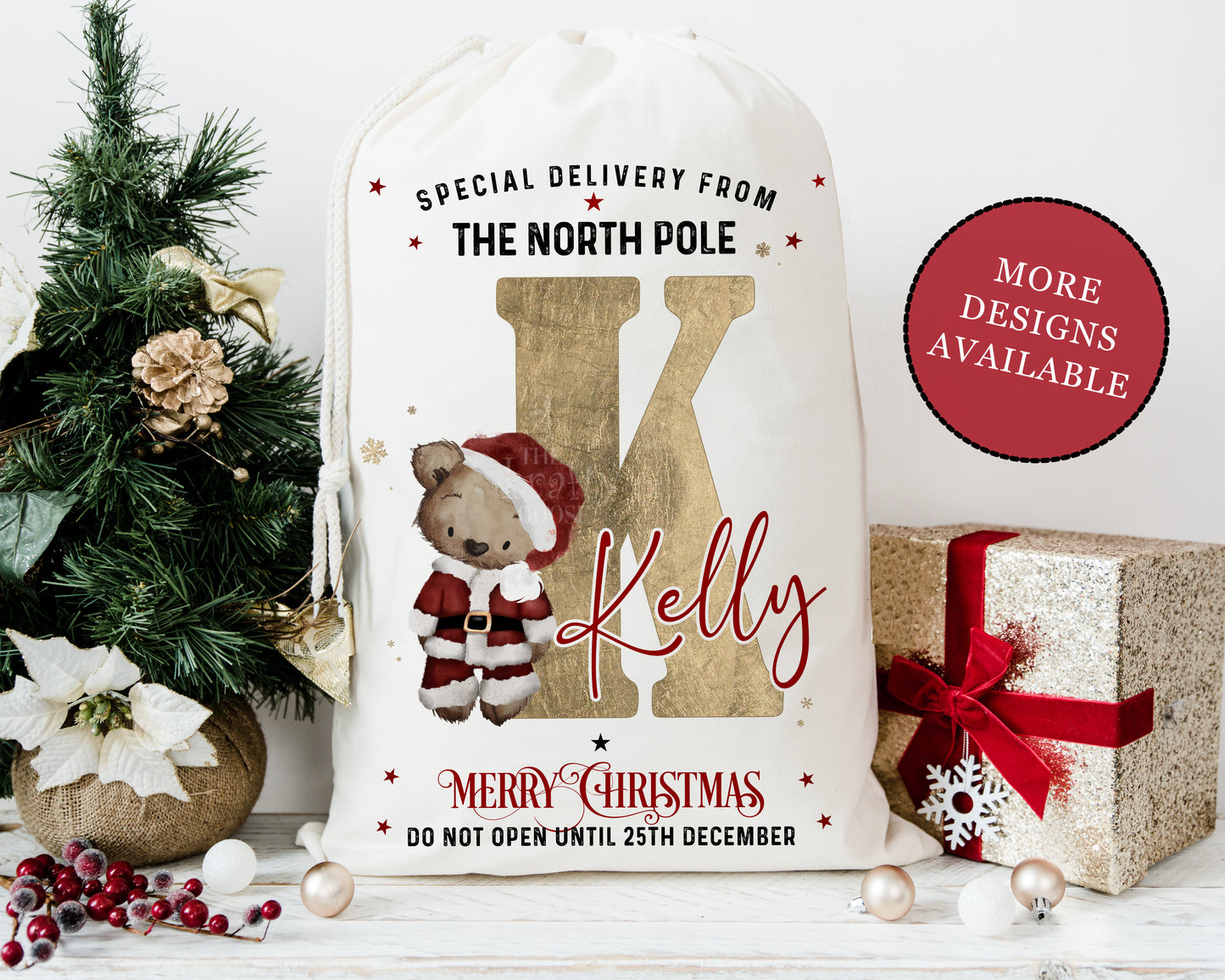 LARGE Personalised Santa Sack