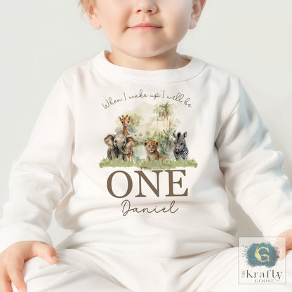 Personalised Birthday Pyjamas - Safari Africa Design