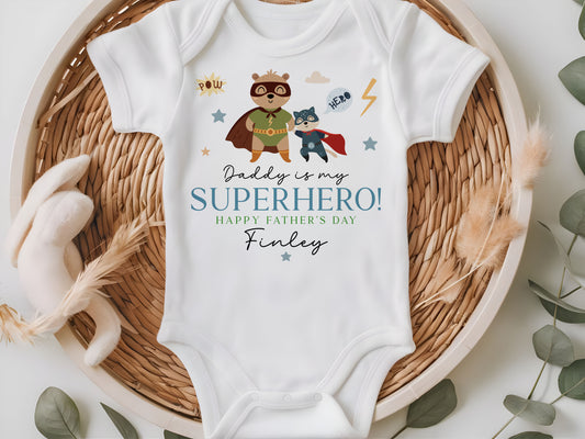 Daddy is my Superhero - Blue Design