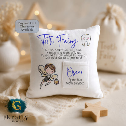 Tooth Fairy Cushion - Boy, Girl and Superhero Characters
