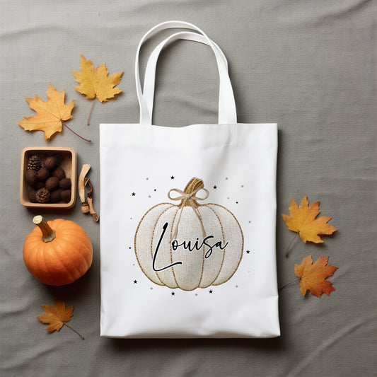 Halloween Bag - Tweed Pumpkin
