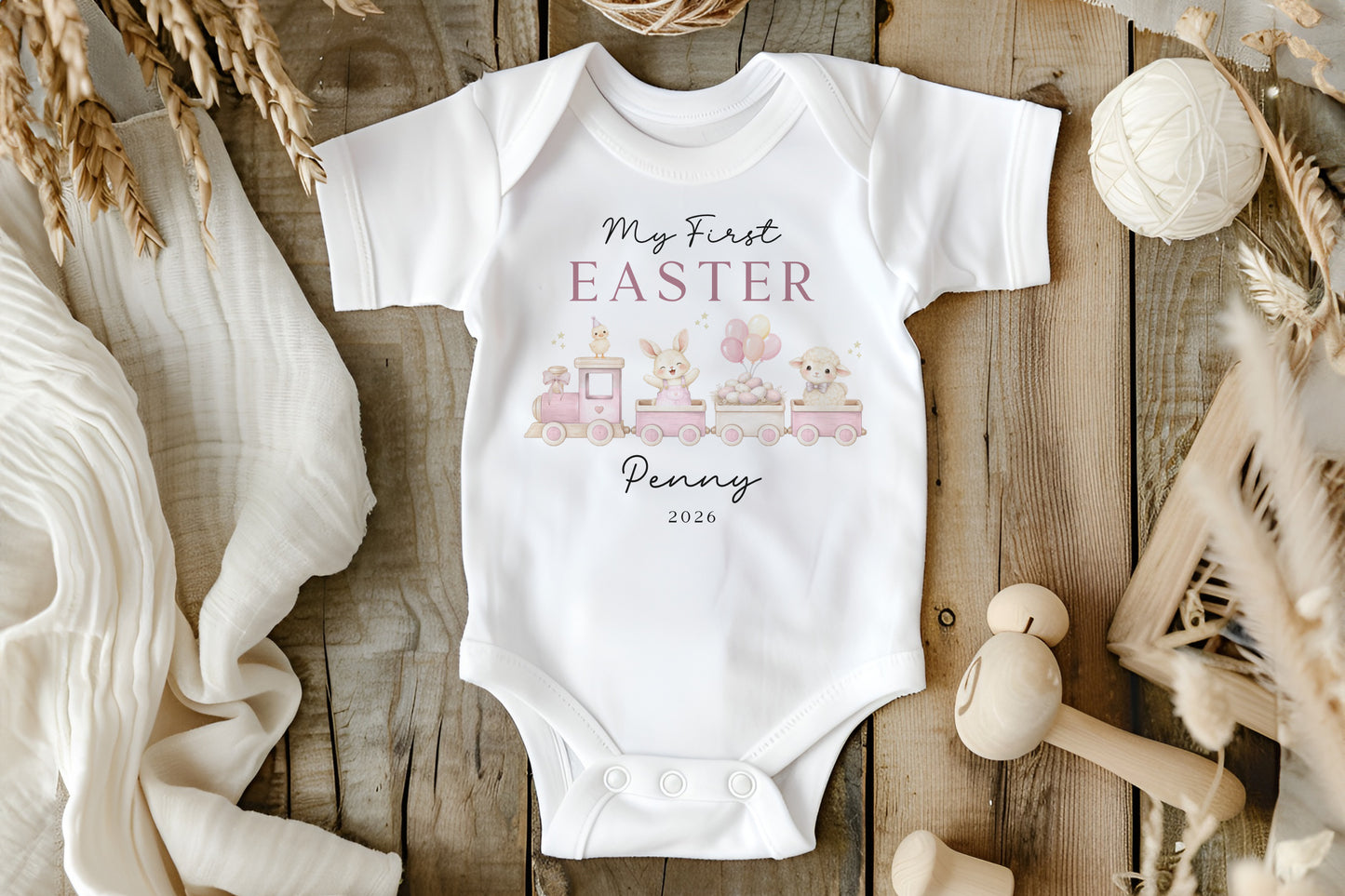 My First Easter Train - Pink Design
