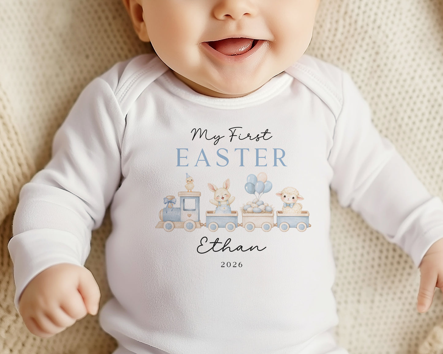 My First Easter Train - Blue Design