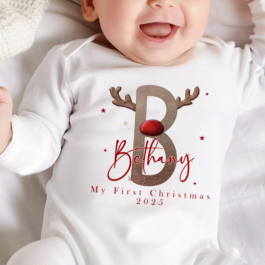 Reindeer Alphabet Design - My First Christmas