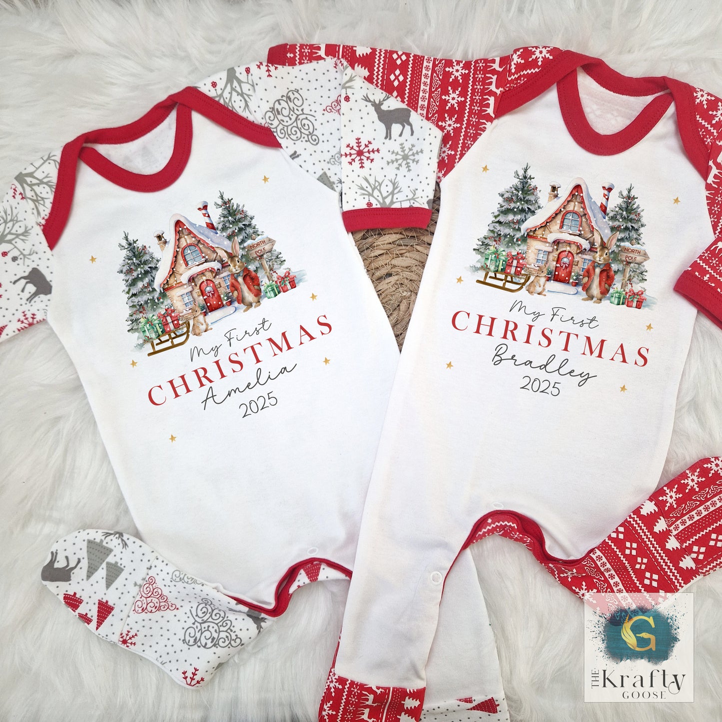 Christmas Bunny Design - My First Christmas