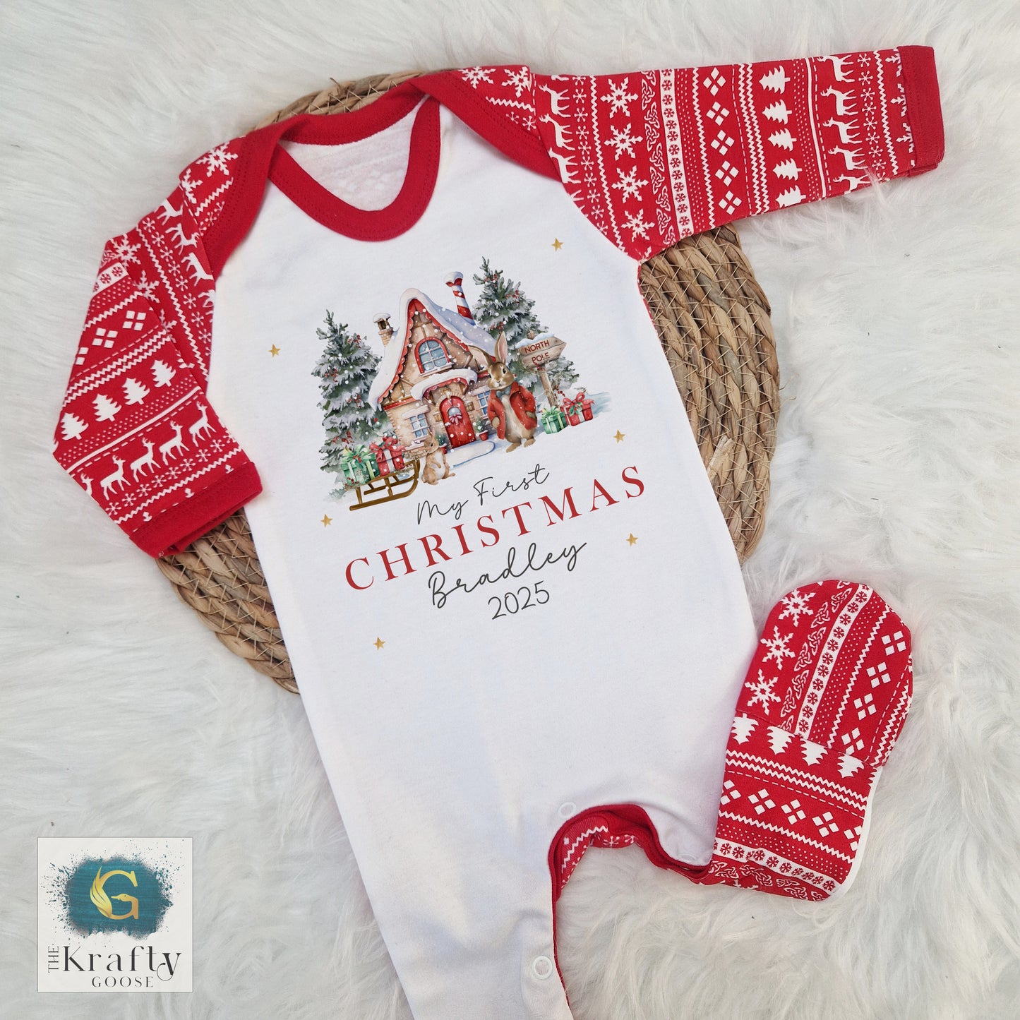 Christmas Bunny Design - My First Christmas
