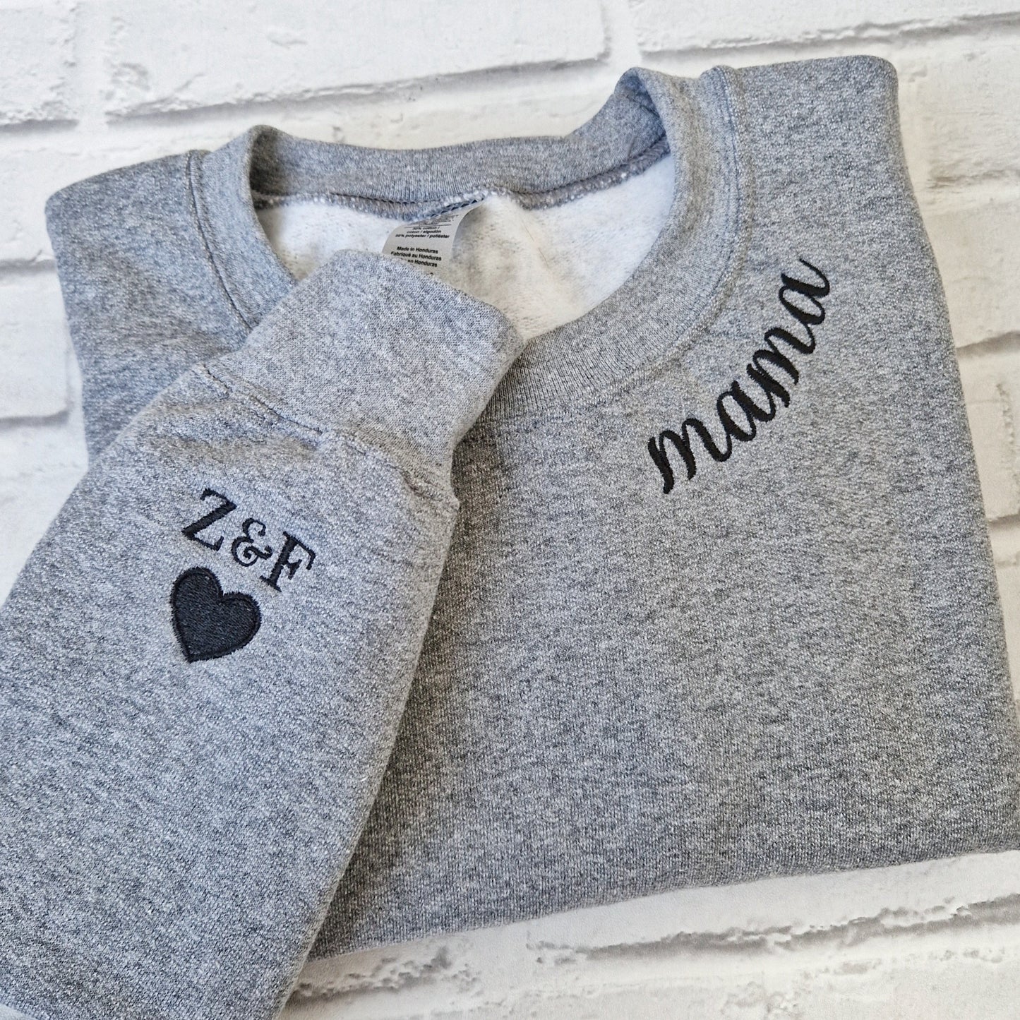 Mama Collar & Sleeve Sweatshirt