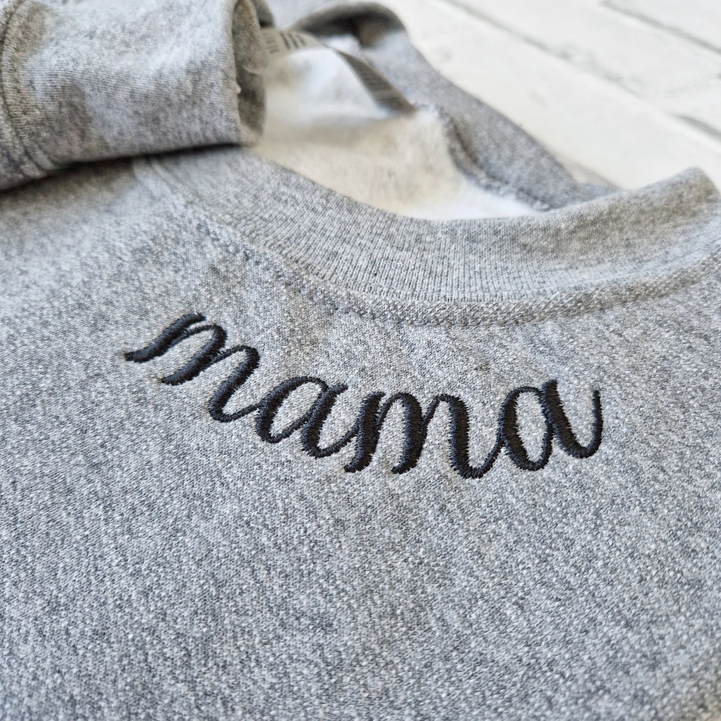 Mama Collar & Sleeve Sweatshirt