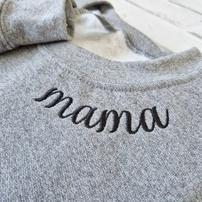 Mama Collar & Sleeve Sweatshirt