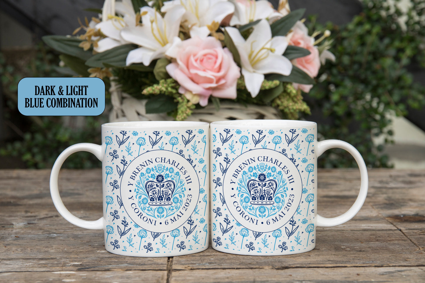 Floral Coronation Emblem Mug