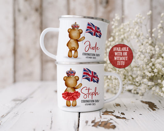 Bear with Flag Coronation Mug