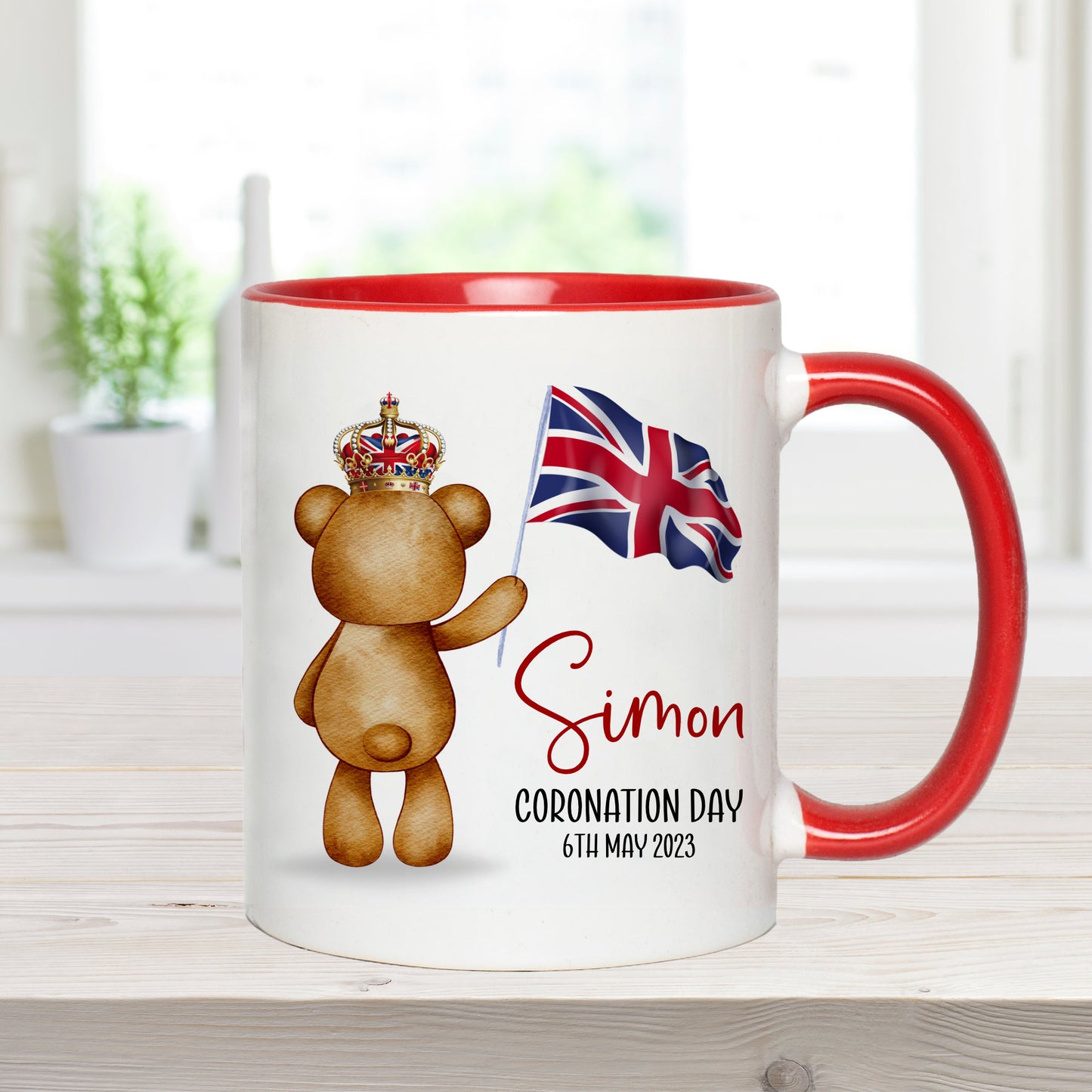 Bear with Flag Coronation Mug