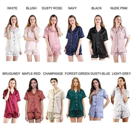 Personalised Bridal PJs / Pyjamas - Short