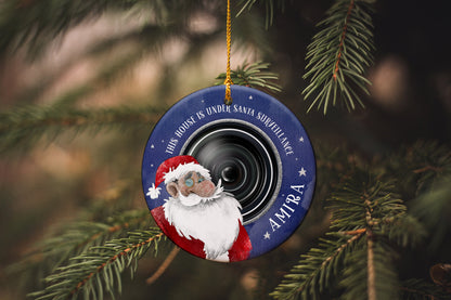 Santa Surveillance Ornament - Santa is Watching