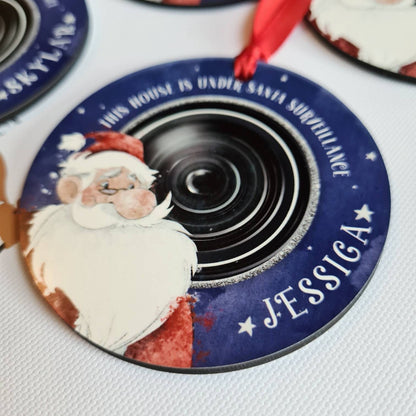 Santa Surveillance Ornament - Santa is Watching