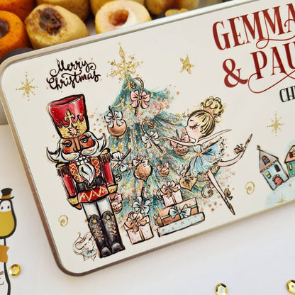 Christmas Metal Tin - Nutcracker Design