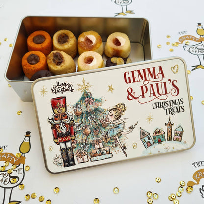 Christmas Metal Tin - Nutcracker Design