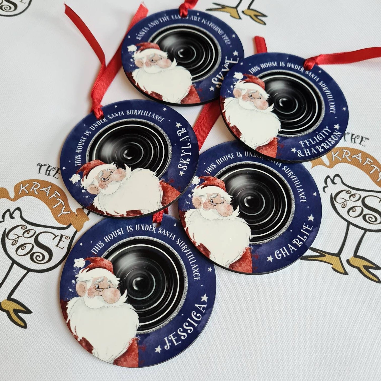 Santa Surveillance Ornament - Santa is Watching