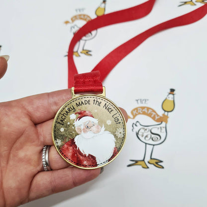 Santa Nice List Medal