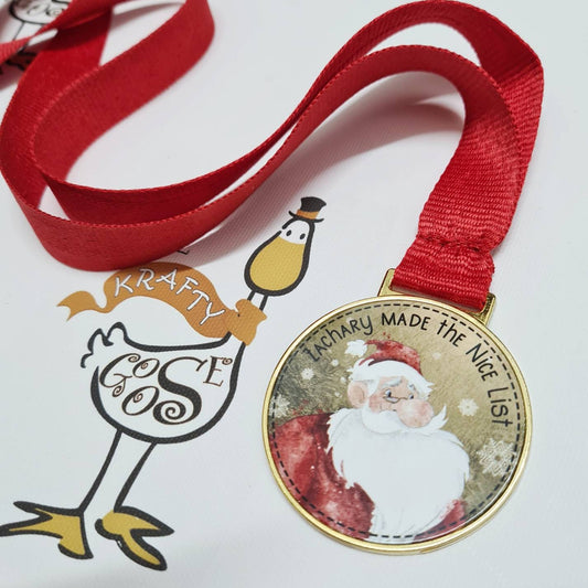 Santa Nice List Medal