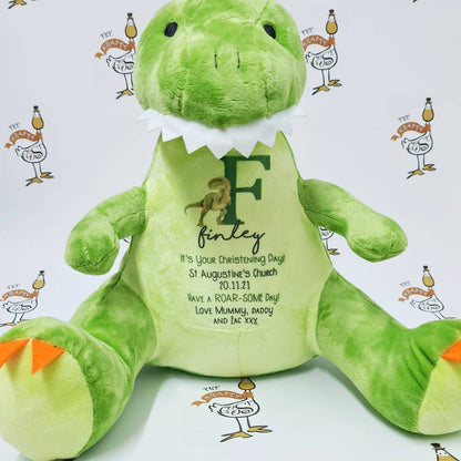 Dinosaur Christening Soft Toy Gift