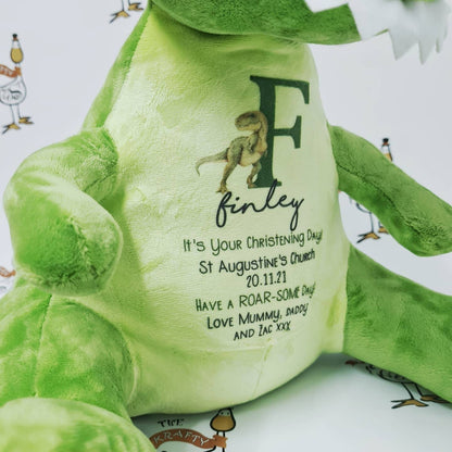 Dinosaur Christening Soft Toy Gift