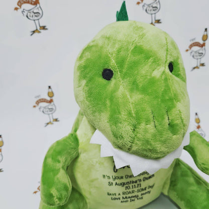 Dinosaur Christening Soft Toy Gift