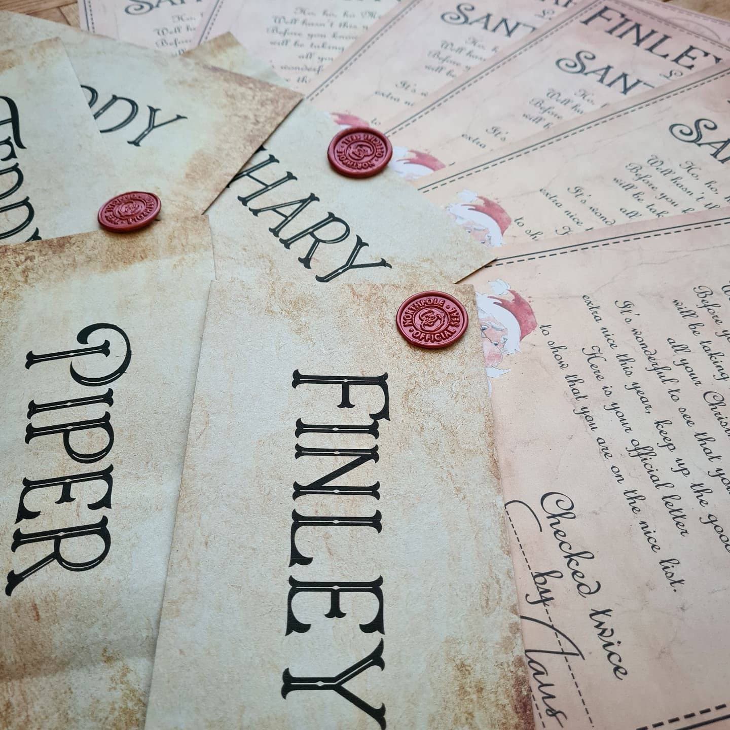 Personalised Vintage Santa Letter with Real Wax Seal